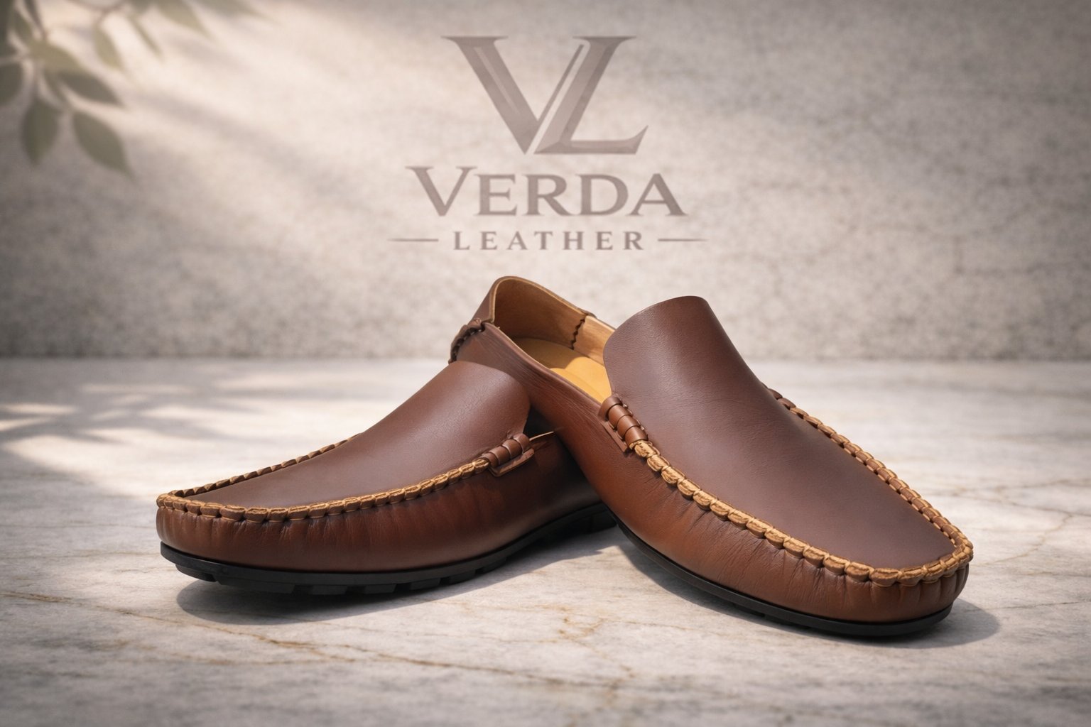 100 % Genuine Leather Loafer Dark Brown